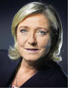  ?? FOTOS: AFP ?? Marine Le Pen will die „Unabhängig­keit der Nation“– von Europa.