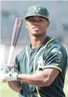  ??  ?? A future in baseball with the Oakland Athletics awaits Kyler Murray next year. [AP PHOTO]