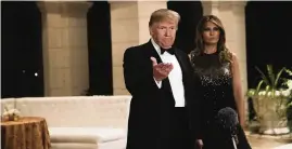  ?? ERIC THAYER The New York Times, file 2019 ?? Ballots were mailed on Wednesday to President Donald Trump and first lady Melania Trump at the Mar-a-Lago resort, which the president lists as his legal address.