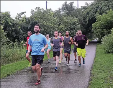  ?? SUBMITTED PHOTO ?? The Conshy Running Club runs the Schuylkill River Trail.