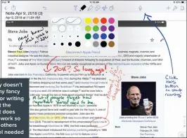  ??  ?? Notability doesn’t offer many fancy options for writing tools, but the options it does give you work so well that others rarely feel needed