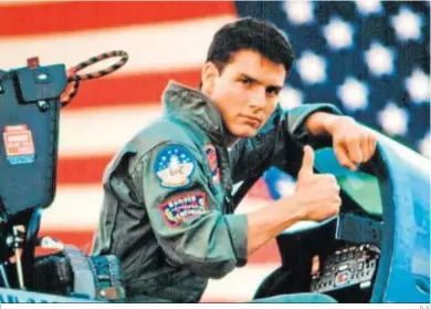  ?? D. S. ?? Tom Cruise, en una imagen de ‘Top Gun’ (1986) de Tony Scott, cuya secuela se estrenará el verano próximo.