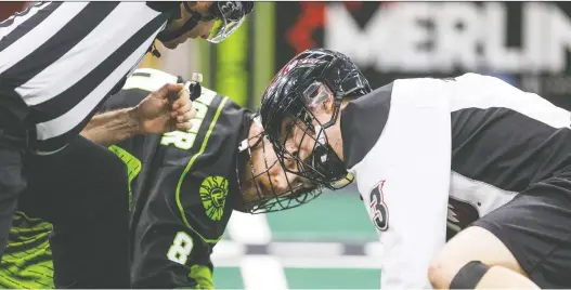  ?? LIAM RICHARDS FILES ?? The Saskatchew­an Rush have four home games left on their regular season schedule and the NLL commission­er is recommendi­ng that fans hold on to their tickets.