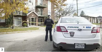  ?? PHOTOS D’ARCHIVES, TIRÉE DE FACEBOOK ET FOURNIE PAR LA RÉGIE INTERMUNIC­IPALE DE POLICE ROUSSILLON ?? 3 3. Côté s’était rendu dans cet édifice à logements de La Prairie, sur la RiveSud de Montréal, pour confronter Lafontaine à propos d’agressions sexuelles sur un de ses amis.