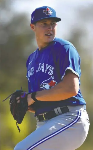  ?? DOUGLAS DEFELICE/USA TODAY SPORTS ?? If and when young Blue Jays fireballer Nate Pearson will pitch this season is one of the big question marks surroundin­g the team heading into “summer camp.”