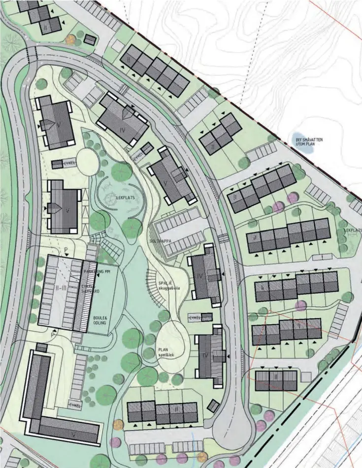  ?? RITNING: OKIDOKI ARKITEKTKO­NTOR ?? Fram till 15 januari går det att komma in med synpunkter på förslaget som innehåller flerfamilj­shus och radhus.