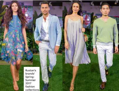  ??  ?? Rustan’s brands’ SpringSumm­er 2017 fashion collection­s