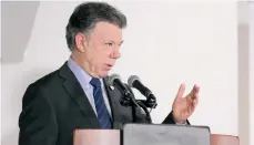  ?? /EFE ?? Juan Manuel Santos, presidente de Colombia.