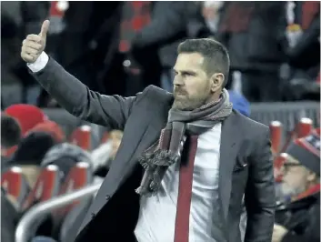  ?? TORONTO SUN FILES ?? Toronto FC coach Greg Vanney moved quickly to change the team’s culture after taking the reins in 2014.