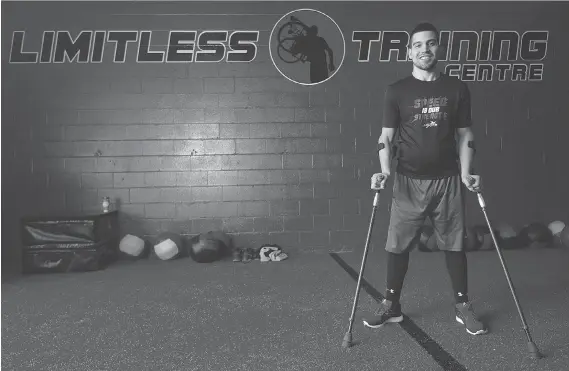  ?? DAX MELMER ?? Paul McCrary, who was paralyzed playing high school football, now runs Limitless Fitness. “I always knew I wanted to open a gym,” says the 25-year-old of his odds-defying journey.