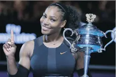  ?? AARON FAVILA/THE ASSOCIATED PRESS ?? Serena Williams is joining the board of SurveyMonk­ey with a mission to “open the eyes” of company executives on the issue of diversity, according to CEO Zander Lurie.