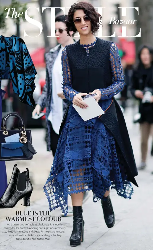  ??  ?? 1. Cape, RM5,695, Burberry Prorsum
2.Pleated dress, approx. RM6,735,
Reed Krakoff at Net-a-Porter.com 3. Lady Dior bag, RM16,500, Dior 4. Ankle boots,
Louis Vuitton
3
4
Yasmin Sewell at Paris Fashion Week