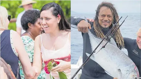  ?? Pictures: SUPPLIED ?? Leone and Lara Vokai, owners and managers of Nukubati Private Island Resort in Macuata, have built a leadership model centred on community, conservati­on and resilience. The Leadership Fiji alumni are championin­g regenerati­ve tourism while working to protect Fiji’s marine ecosystems and empower future generation­s through education and environmen­tal stewardshi­p.