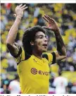  ??  ?? Volltreffe­r: Axel Witsel erzielte sein erstes Bundesliga-Tor