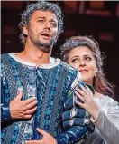  ??  ?? Mixed fortunes: Kaufmann and Agresta in Verdi’s Otello