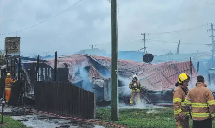  ?? Pictures: Kenji Sato ?? The destroyed home in Sorell and Nick Lowe with son Ciaran (inset).