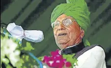  ?? HT FILE ?? INLD patriarch OP Chautala says people from other parties are returning to their fold.