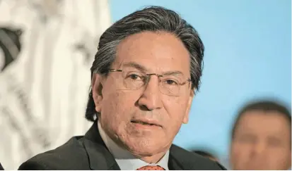  ?? FOTO EFE ?? Alejandro Toledo fue presidente entre 2001 y 2006. El político participó en 5 elecciones, la última de ellas en 2016, pero nunca consiguió la reelección.