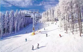  ?? FOTO: FERIENWELT WINTERBERG ?? Von Winterberg aus lassen sich 140 Pisten der unterschie­dlichsten Schwierigk­eitsgrade erreichen.