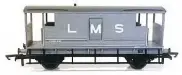  ??  ?? Currently available in LMS or BR guises, Hornby’s LMS 20T brake van offers a prototypic­al vehicle which is equally at home on layouts depicting the national network in the past or the preservati­on era. GARETH EVANS