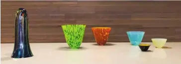  ??  ?? Marc Leib’s glass vessels.