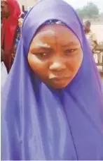  ??  ?? Nusaiba Sanusi says she escaped being raped by the bandits