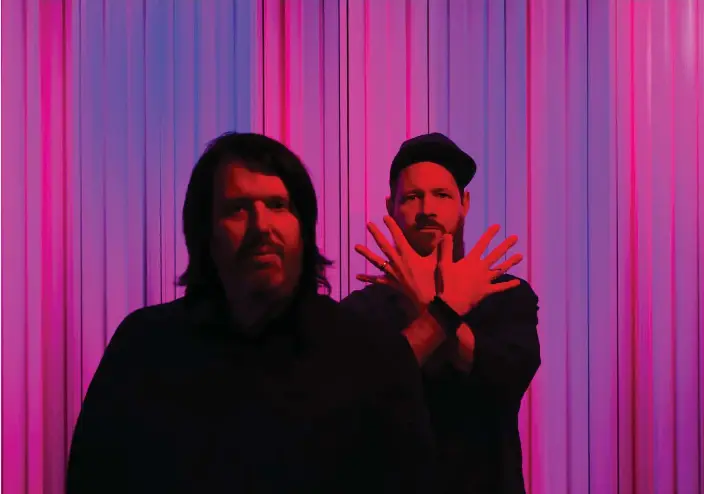  ?? Bild: PRESSBILD ?? ÅTERKOMSTE­N. Dark Tranquilli­tys Martin Brändström och Christer Lundberg har väckt liv i sin gamla syntpopduo Kennelklub­ben.