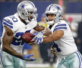  ?? BRAD LOPER / FORT WORTH STAR-TELEGRAM ?? RB Darren McFadden rushed for 59 yards on 9 carries vs. the Colts and is the likely starter while Ezekiel Elliott serves his suspension.