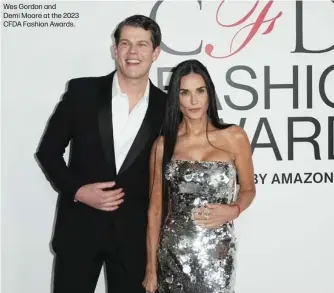  ?? ?? Wes Gordon and
Demi Moore at the 2023 CFDA Fashion Awards.