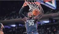  ?? Seth Wenig / Associated Press ?? New York Knicks’ Julius Randle has been impressed by new coach Tom Thibodeau’s attention to detail.