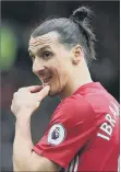  ??  ?? RED DEVIL: Zlatan Ibrahimovi­c is in trouble with the Football Associatio­n after elbowing a Bournemout­h player.
