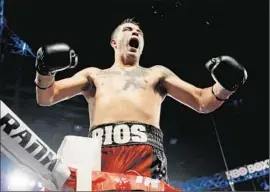  ?? Justin Edmonds Getty Images ?? BRANDON RIOS says that the possibilit­y of losing to Timothy Bradley on Saturday in Las Vegas is a scary thing because it could end his career.