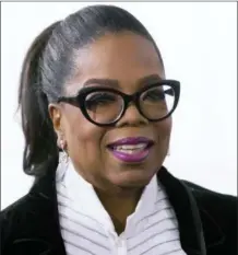  ?? DARRYL DYCK — THE CANADIAN PRESS VIA AP, FILE ?? In this file photo, Oprah Winfrey arrives for the David Foster Foundation 30th Anniversar­y Miracle Gala and Concert, in Vancouver, British Columbia. Winfrey’s next book club pick is,,”The Sun Does Shine: How I Found Life and Freedom on Death Row,” a...