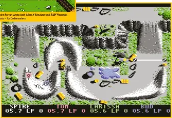  ??  ?? [C64] Released on Codemaster­s Gold label, the enhanced Profession­al BMX Simulator.