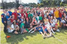  ??  ?? Aquinas College senior students at the athletics carnival.