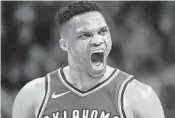  ?? JUNE FRANTZ HUNT/AP ?? Thunder point guard Russell Westbrook was called for his 16th technical foul Saturday in a loss to Warriors, which led to his suspension for Monday’s visit by the Miami Heat.