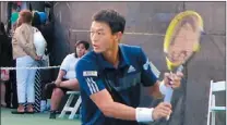  ??  ?? 盧彥勳在華盛頓網球公­開賽第二輪狀況不佳，直落二不敵斯洛伐克選­手萊可。
（記者賴昭穎／攝影）
