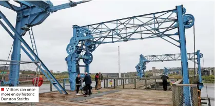  ?? ?? ■ Visitors can once more enjoy historic Dunston Staiths
