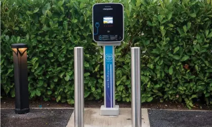  ?? Photograph: Maureen McLean/REX/Shuttersto­ck ?? A new electric vehicle charging station in Slough.