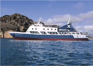  ?? CELEBRITY ?? Celebrity Cruises gained two intimately sized ships that will operate exclusivel­y in the Galapagos.