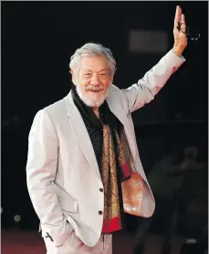  ?? ANDREW MEDICHINI/THE ASSOCIATED PRESS ?? Veteran actor Ian Mckellen shows no signs of slowing down as he prepares to assume the role of King Lear in a London production.