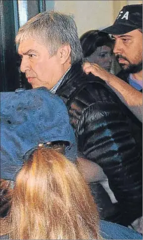  ?? RAUL FERRARI / AFP ?? Lázaro Báez, tras su detención en Buenos Aires