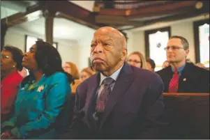  ?? The Associated Press ?? JOHN: Rep. John Lewis in a scene from “John Lewis: Good Trouble.”