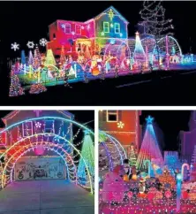  ?? Provided by Jenn Onstott ?? Onstott Christmas Extravagan­za, located at 10046 Fraser St. in Commerce City, came in second in The Denver Post’s 2020 Holiday Lights competitio­n.
