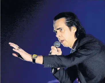  ?? [ APA/Oczeret] ?? „Here I come now, here I come“– Nick Cave sparte in der Wiener Stadthalle nicht an großen Gesten.