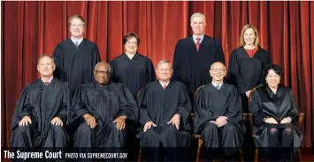  ?? PHOTO VIA SUPREMECOU­RT.GOV ?? The Supreme Court