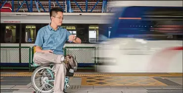  ??  ?? Multi- modal commuting: It’s easy for the writer to get a Brompton foldable bike into the LRT.