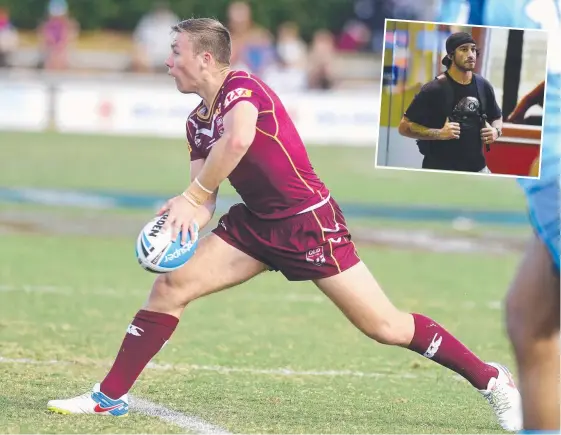  ??  ?? Cowboys understudy Kyle Laybutt, who lined up for Queensland Residents yesterday, may take the spot of Johnathan Thurston (inset). Main picture: JOHN GASS