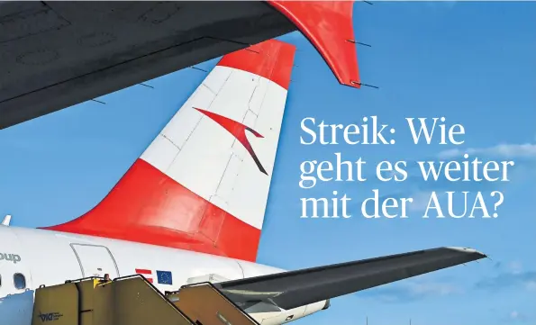  ?? [Clemens Fabry] ?? Ausgerechn­et in der Oster-Reisezeit musste die AUA wegen des angekündig­ten Streiks 400 Flüge streichen. Mehr als 50.000 Passagiere buchen ihre Flüge um oder stornieren.