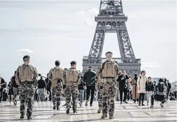  ?? /EFE. ?? Soldados de diversas naciones se unirán a los militares de Francia para brindar seguridad a los turistas durante los Juegos Olímpicos París 2024.